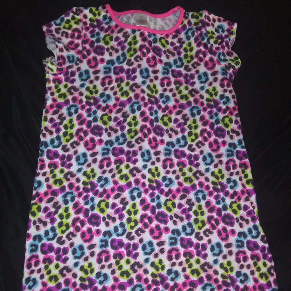 Cheetah pattern nightgown
